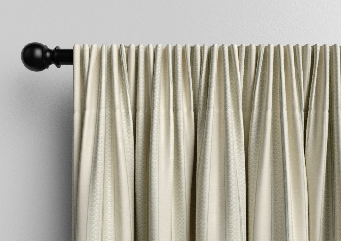 Trellis Prints, Noble Stripe Bud Green - Made to Measure Curtains - Image 9